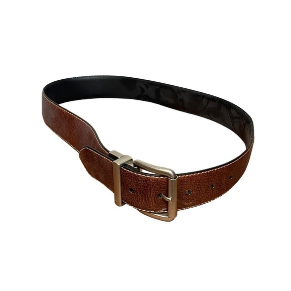 LEVI'S Black Brown Reversible 32" Leather Belt - Picture 6 of 6